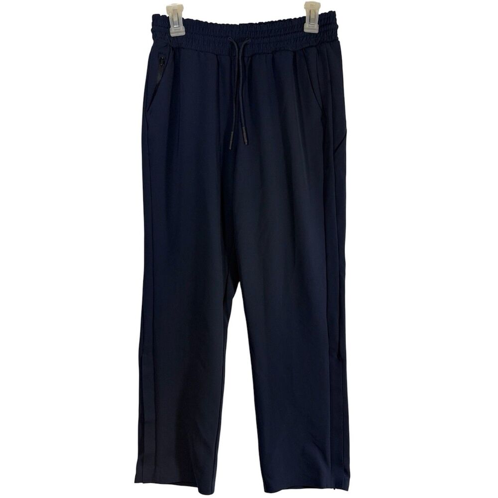 Athleta Metropolis Straight Leg Jogger Pant Navy Size 4 Track Workout Travel Run